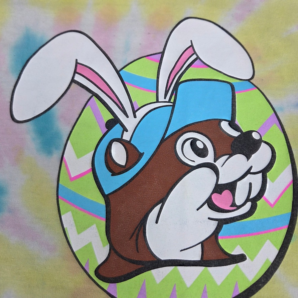 Buc-ee's T-Shirt Women Large Multicolor But Did You Dye Easter Tie-Dye Graphic - Picture 3 of 9